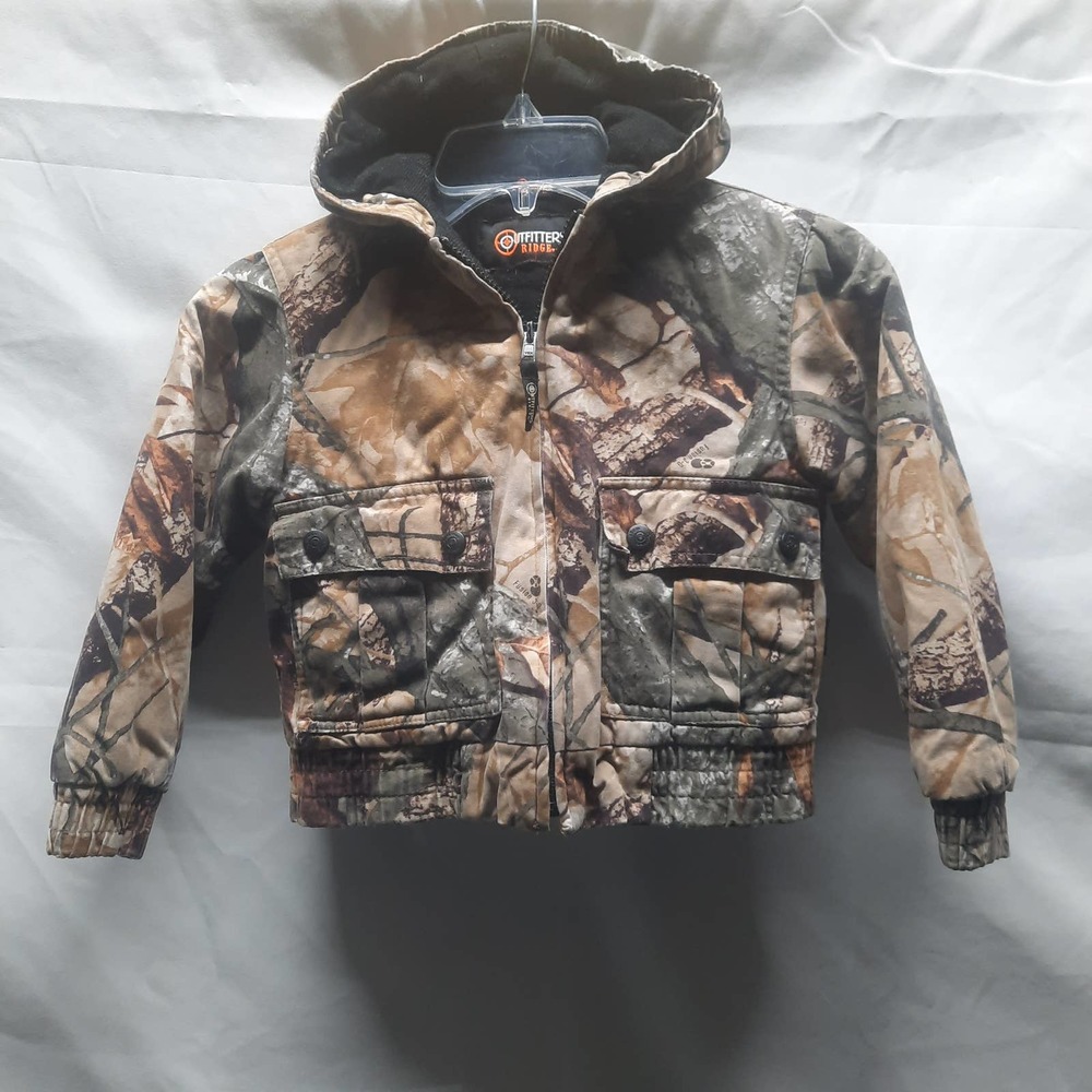 Outfitters Ridge Camo Warm Winter Lil Hunter  jacket READ